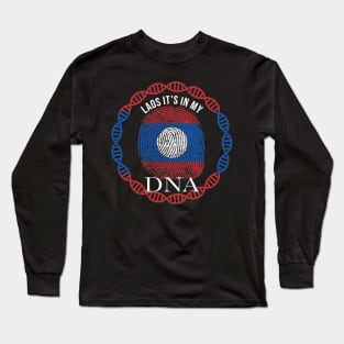 Laos Its In My DNA - Gift for Lao From Laos Long Sleeve T-Shirt